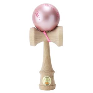 けん玉 日本けん玉協会認定 競技用けん玉 山形工房 大空 和シリーズ さくら桃色 ロゴ入り パールピンク