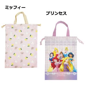 メール便送料無料 キャラクター 持ち手付き巾着...の詳細画像1