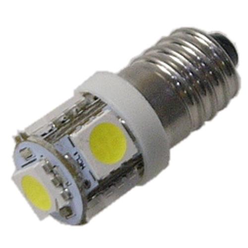 LED豆電球 DC3V 白色 5LED 口金サイズE10　セール特価品