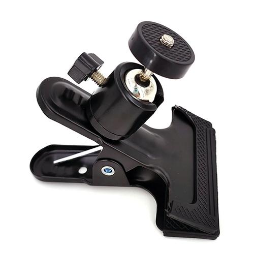 クリップ式雲台　カメラホルダー1/4ネジ　ブラック