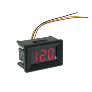 デジタル電圧計 （DC0V-100V）赤 0.36インチ表示