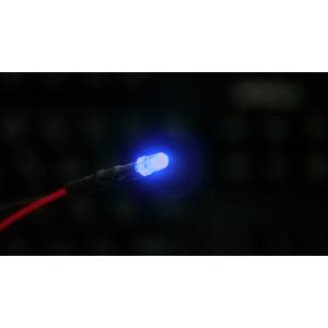 20cmリード線付きLED 3〜5V 青色 3...の詳細画像2