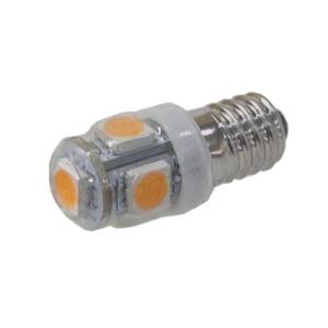 LED豆電球 DC12V 電球色 5LED 口金サイズE10【逆極性】 : ショップユー