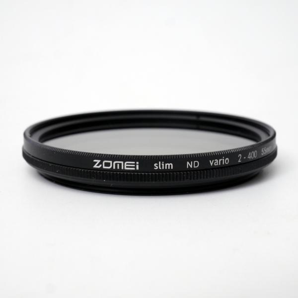 【中古・美品】動画・長時間露光に最適なZOMEI可変NDフィルター (55mm)