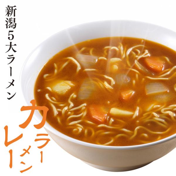 ラーメン 取り寄せ 名店 生麺 新潟五大ラーメン カレーラーメン1食箱入れ スープ 乾燥野菜付 お土...