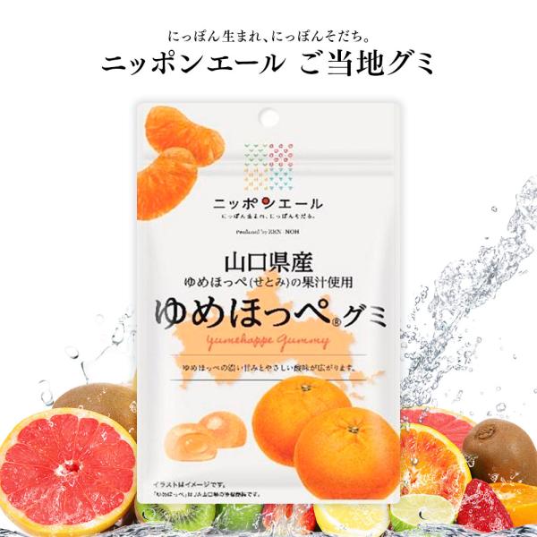 ご当地グミ ニッポンエール 山口県産 ゆめほっぺグミ ご当地 お菓子 グルメ お土産 名産 果実グミ...