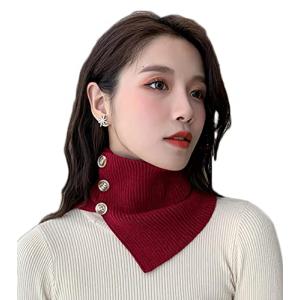 ネック ウォーマー 襟 付け マフラー 肩掛け 暖かい 女性 用 ショート ニット 春 秋 冬