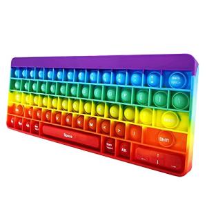 プッシュポップ キーボード プッシュポップ バブル スクイーズ玩具  フィジェットおもちゃ 減圧