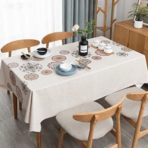 テーブルクロス テーブルカバー  ダイニングクロス ずれにくい 汚れ防止 長方形 cloth2t花紋