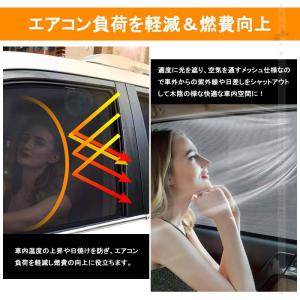 ヤリスクロス 日よけ メッシュカーテン 4枚 ...の詳細画像4