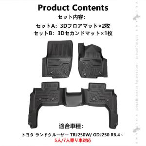 ランドクルーザー250系 3Dフロアマット 1...の詳細画像1