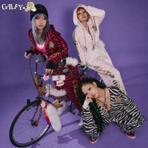 キャンディー ガルフィー CANDY GALFY 治安悪 ゼブラ パーカー ＆ 治安悪 ゼブラ スウェパン SETUP 上下セット 163000 163001 ヤンキー レディース ギャル 26AW