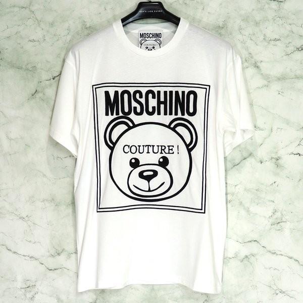 モスキーノ MOSCHINO MO クマ ロゴ TEE レディース トップス Tシャツ 半袖 カット...