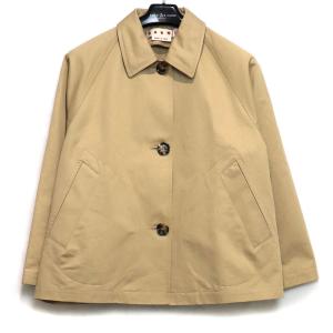 MARNI COTTON AND LINEN FLARED TRENCH COAT マルニ レディース
