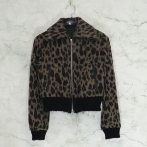 JOHN LAWRENCESULLIVAN LEOPARD SHAGGY ZIP UP JACKET...