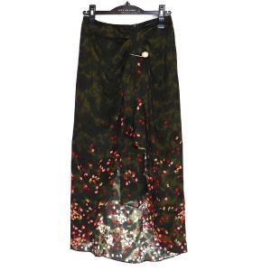 MOTHER OF PEARL SKIRT WITH FRONT KNOT DETAIL マザーオブパール レディース カモフラ 花柄 スカート 6 8｜w-class