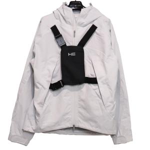 HELIOT EMIL HE Jacket W.Front Bag ヘリオットエミル 春夏 メンズ アウター フロント バッグ オーバーサイズ ビッグ ジャンパー ブルゾン ジャケット L XL｜w-class