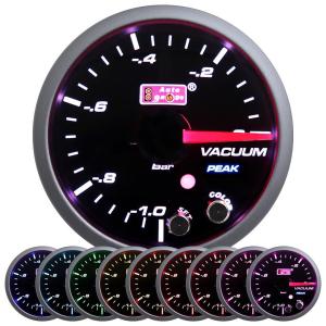 AUTOGAUGE バキューム計 60ｍｍ スモークレンズ 10色バックライト