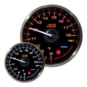 AUTOGAUGE バキューム計 プレミアムシリーズ 日本製モーター 52mm 2色