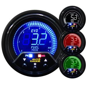 AUTOGAUGE オートゲージ 燃圧計 60mm 60Φ 4色バックライト 456シリーズ 日本製ステッピングモーター ピークホールド 追加メーター 後付け 車 WEIMALL｜w-class