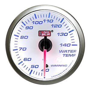 AUTOGAUGE オートゲージ SMシリーズ 白 水温計 メーター径52mm スイス製ステップモーター スモークフェイス 追加メーター 後付け 車 ホワイトLED WEIMALL｜w-class