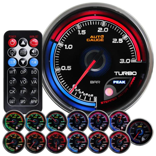ブースト計 オートゲージ 812(プレミアムシリーズ) 60mm 日本製モーター仕様 クリアレンズ ...