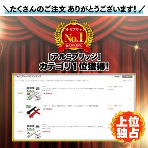 アルミブリッジ ラダーレール アルミラダー 2...の詳細画像1