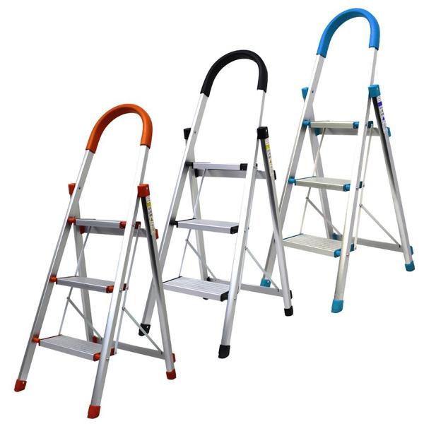 踏み台 脚立 3段 アルミ 折りたたみ 軽量 折りたたみ脚立 上わく付踏台 ステップラダー ステップ...