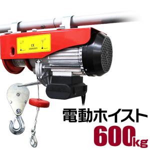 電動ホイスト 最大600kg リモコン付き 100V 運搬用チェーンブロック クレーン 電動ウインチ WEIMALL