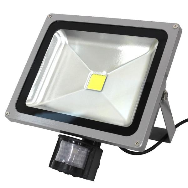 LED投光器 人感 30W 300W相当 人感センサースイッチ付 作業灯 防犯 広角 防水 防塵 3...