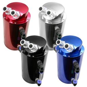 オイルキャッチタンク 汎用 アルミ製 350ml 円柱型 丸型