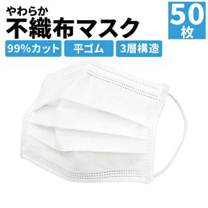 マスク 50枚 小さめ 女性用 10枚ずつ個包装 平ゴム 99%カットフィルター 子供用 ゆうパケット発送 3層構造 不織布 立体プリーツ WEIMALL
