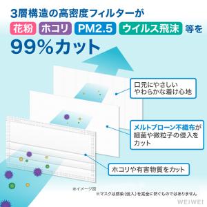 マスク 不織布 50枚 やわらかマスク 花粉 ...の詳細画像2