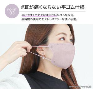 マスク 不織布 立体 両面同色 おしゃれ ノー...の詳細画像5