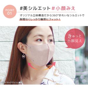 マスク 不織布 立体 両面同色 おしゃれ ノー...の詳細画像3