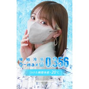 マスク 不織布 冷感 3D カラーマスク 20...の詳細画像1