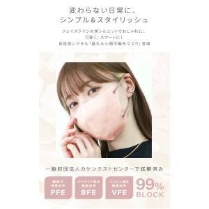 マスク 3D 不織布 40枚 大容量 バイカラ...の詳細画像3