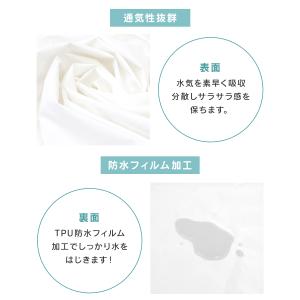 ボックスシーツ シングル 五面防水 オールシー...の詳細画像5