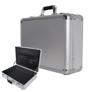 アタッシュケース A3 A4 B5 アルミ 鍵付 軽量 ビジネスバッグ PCバッグ 貴重品保護 アルミアタッシュケース スーツケース シルバー WEIMALL｜W-CLASS