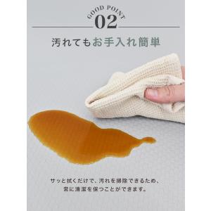 キッチンマット 拭ける L型 60×240 厚...の詳細画像5