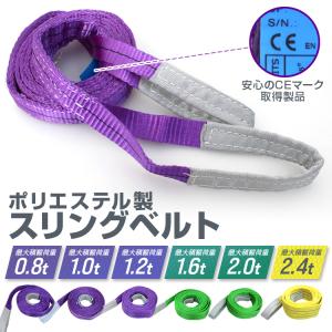 スリングベルト 2m 2本セット ナイロンスリ...の詳細画像1