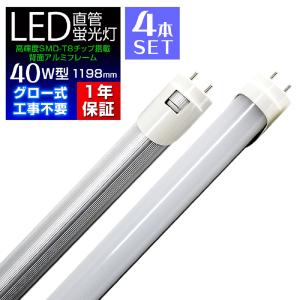 WEIMALL（ウェイモール） LED蛍光灯 20W型 4本セット 直管 昼光色 58cm