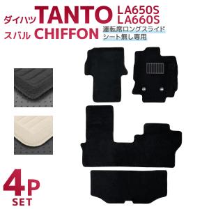タント カーペットマット(グレー・運転席ロングスライド付車用