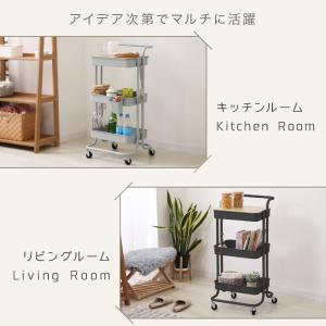 キッチンワゴン テーブルワゴン キャスター付 ...の詳細画像4