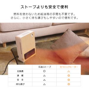 トイレ用小型ファンヒーター 人感センサー チャ...の詳細画像5