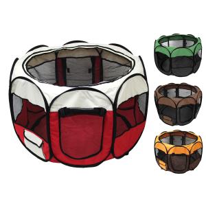 ペットサークル 折りたたみ 小型犬  ポータブル ケージ 八角形 メッシュ Sサイズ 犬 猫 小動物 うさぎ WEIMALL