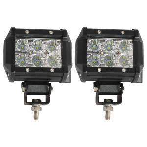 LEDワークライト 2個セット 18W LED投光器 作業灯 重機 トラック 漁船 デッキライト 看板灯 12V 24V 対応 防水 外灯 WEIMALL｜w-class