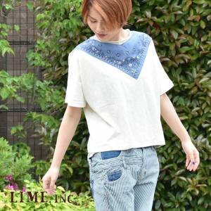 Lime inc ライム Ｔシャツ M〜L 服 レディース 女性 大きいサイズ 北欧｜w-clover