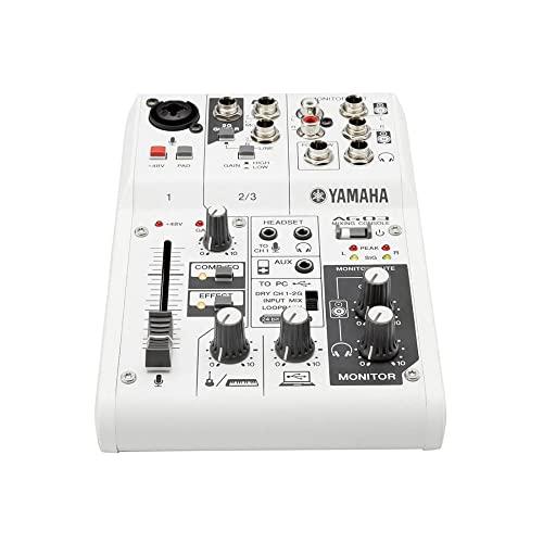 ヤマハ YAMAHA ウェブキャスティングミキサー オーディオインターフェース 3チャンネル AG0...