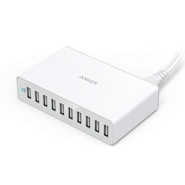 Anker PowerPort 10 (60W 10ポート USB急速充電器) 【PSE認証済 / ...